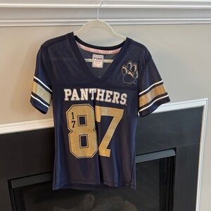 PINK Victoria's Secret Navy and Gold Pitt Panthers Jersey